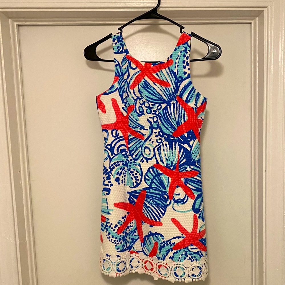 Lilly Pulitzer She She Shells Delia shift girls 12